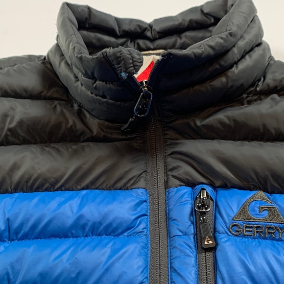 Gerry Men's Black and Blue Puffer down Jacket large - Picture 4 of 10